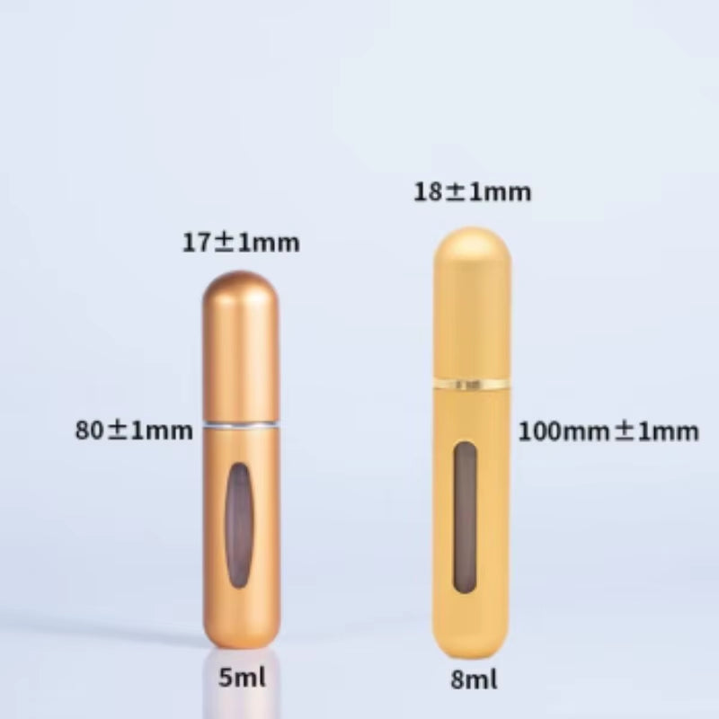 8/5Ml Perfume Atomizer Portable Liquid Container for Cosmetics Traveling Mini Aluminum Spray Alcochol Empty Refillable Bottle
