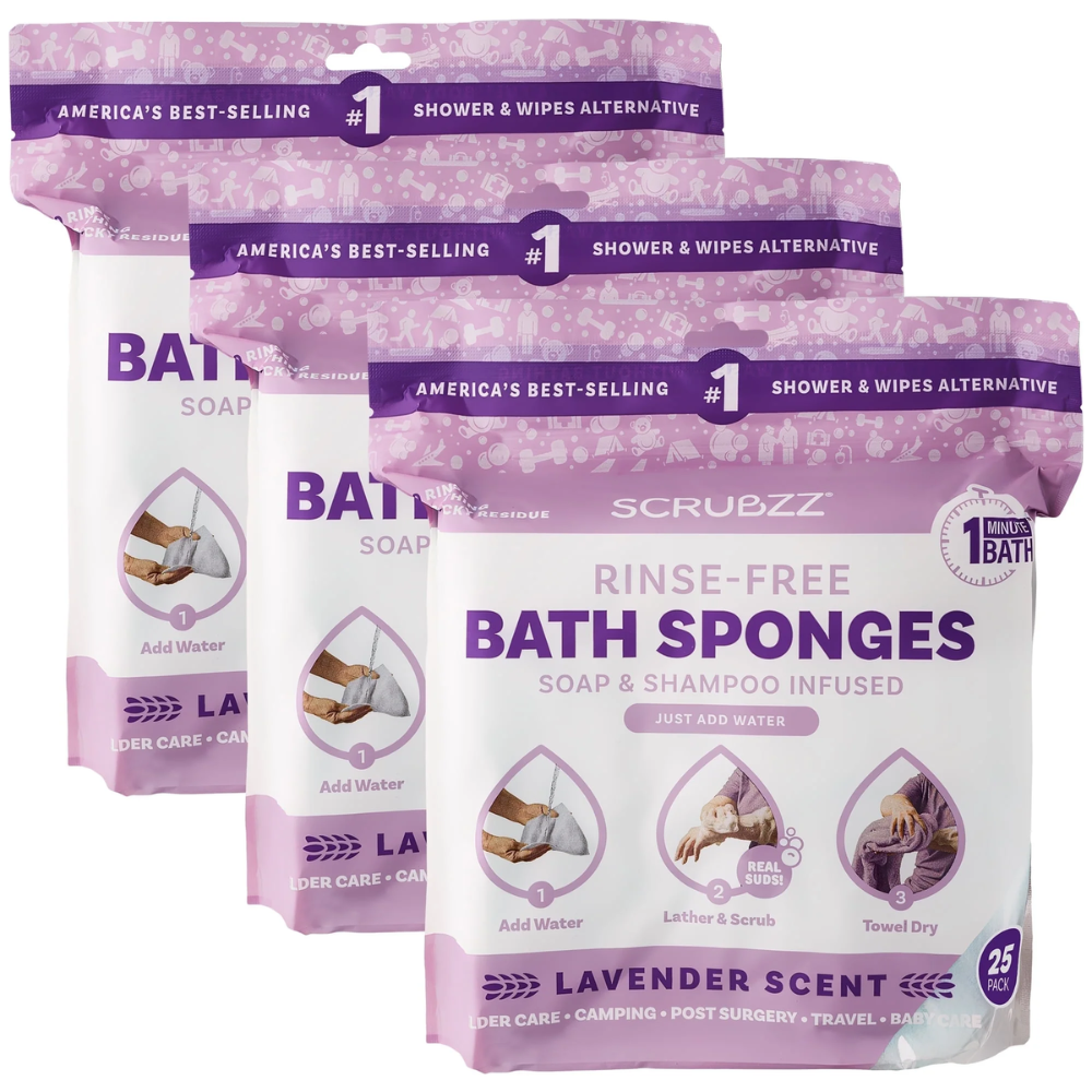 Rinse-Free Lavender Bath Wipes