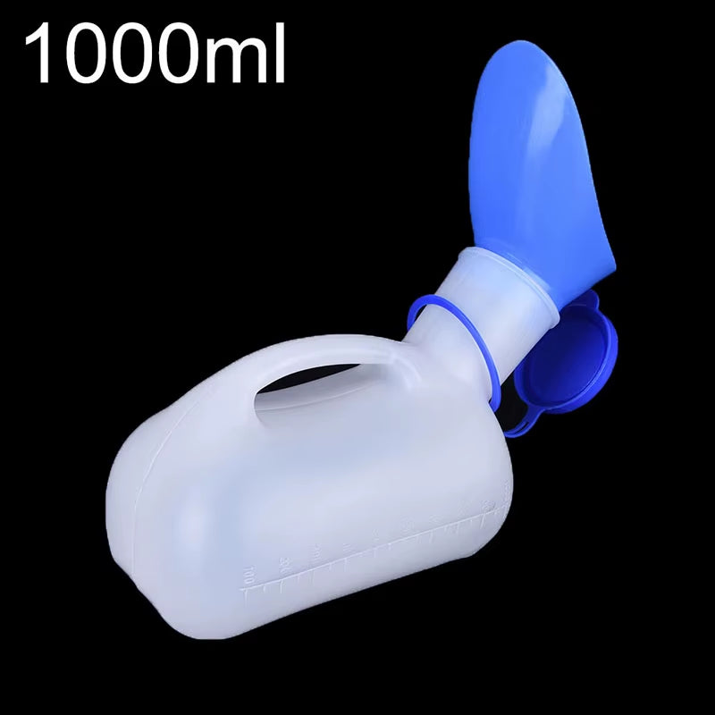1000ML Plastic Unisex Portable Mobile Urinal Toilet Aid Bottle Urinal Pee Bottle Journey Travel Kits Camping Travel Outdoor Tool