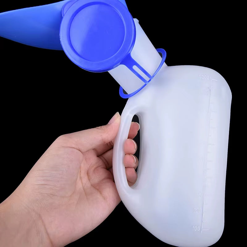 1000ML Plastic Unisex Portable Mobile Urinal Toilet Aid Bottle Urinal Pee Bottle Journey Travel Kits Camping Travel Outdoor Tool