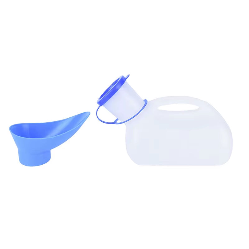1000ML Plastic Unisex Portable Mobile Urinal Toilet Aid Bottle Urinal Pee Bottle Journey Travel Kits Camping Travel Outdoor Tool