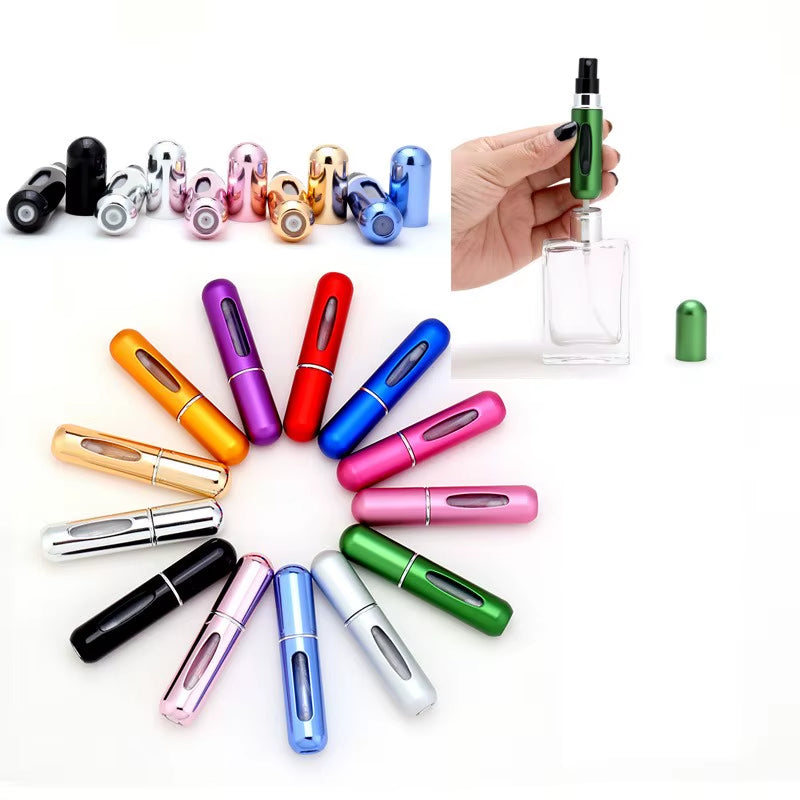 8/5Ml Perfume Atomizer Portable Liquid Container for Cosmetics Traveling Mini Aluminum Spray Alcochol Empty Refillable Bottle