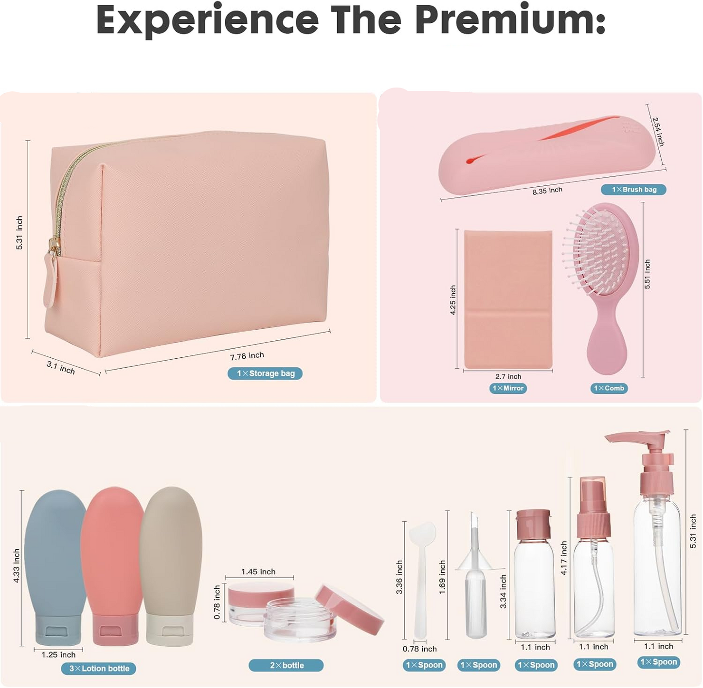 12-Piece Travel Essentials Kit