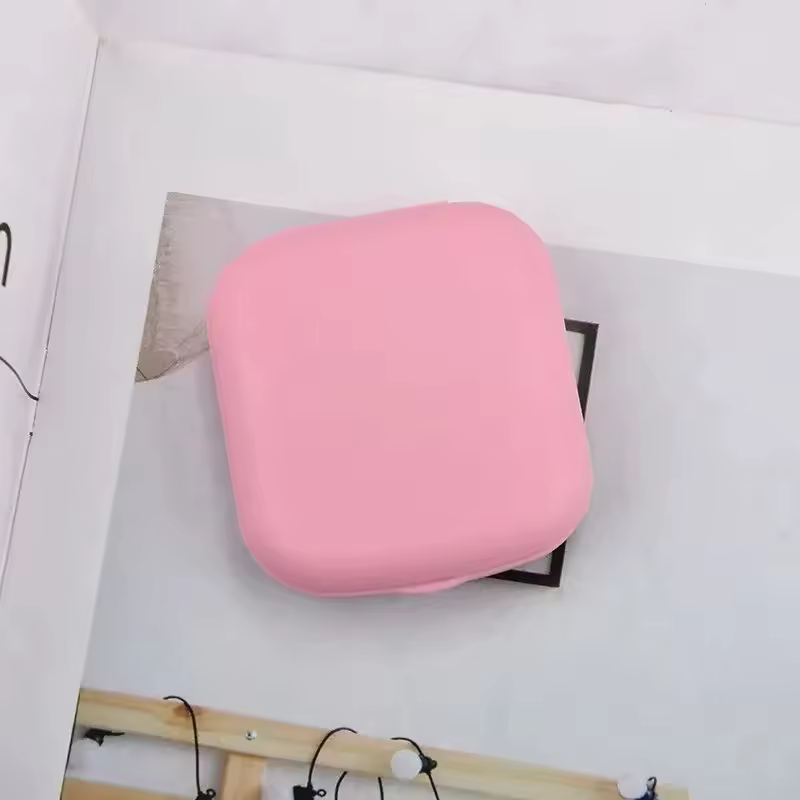 Mini Square Contact Lens Case with Mirror
