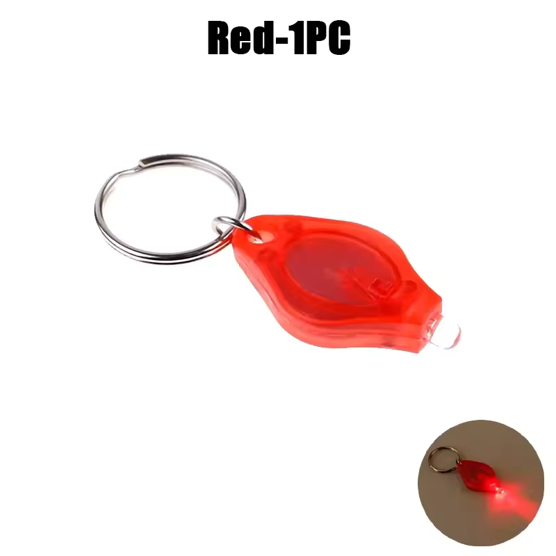 100-Pack Mini LED UV Keychain Flashlights
