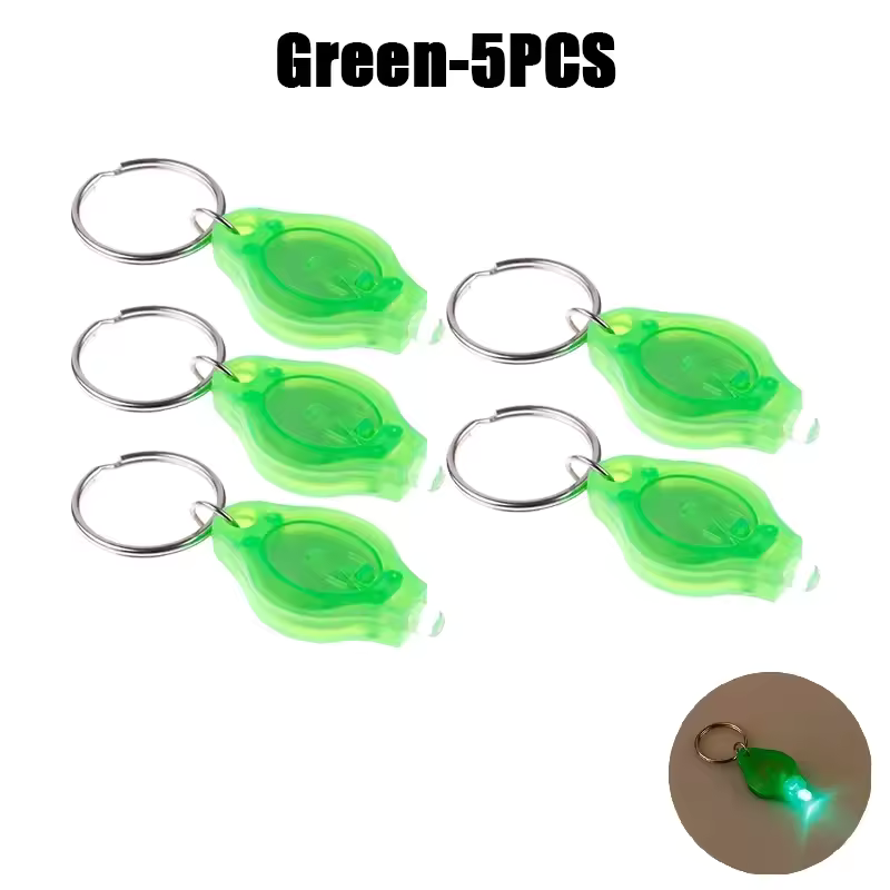 100-Pack Mini LED UV Keychain Flashlights