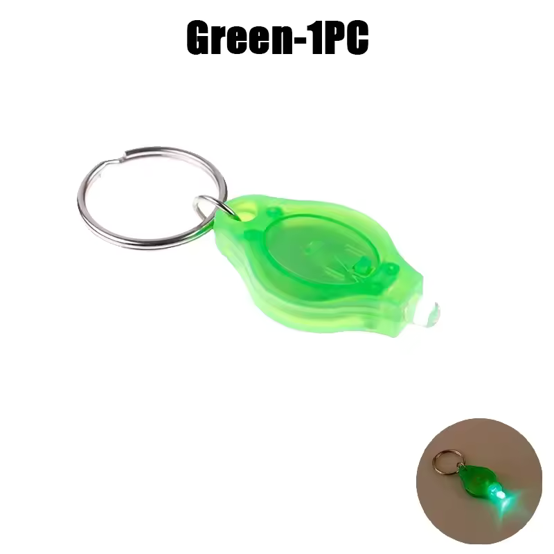 100-Pack Mini LED UV Keychain Flashlights