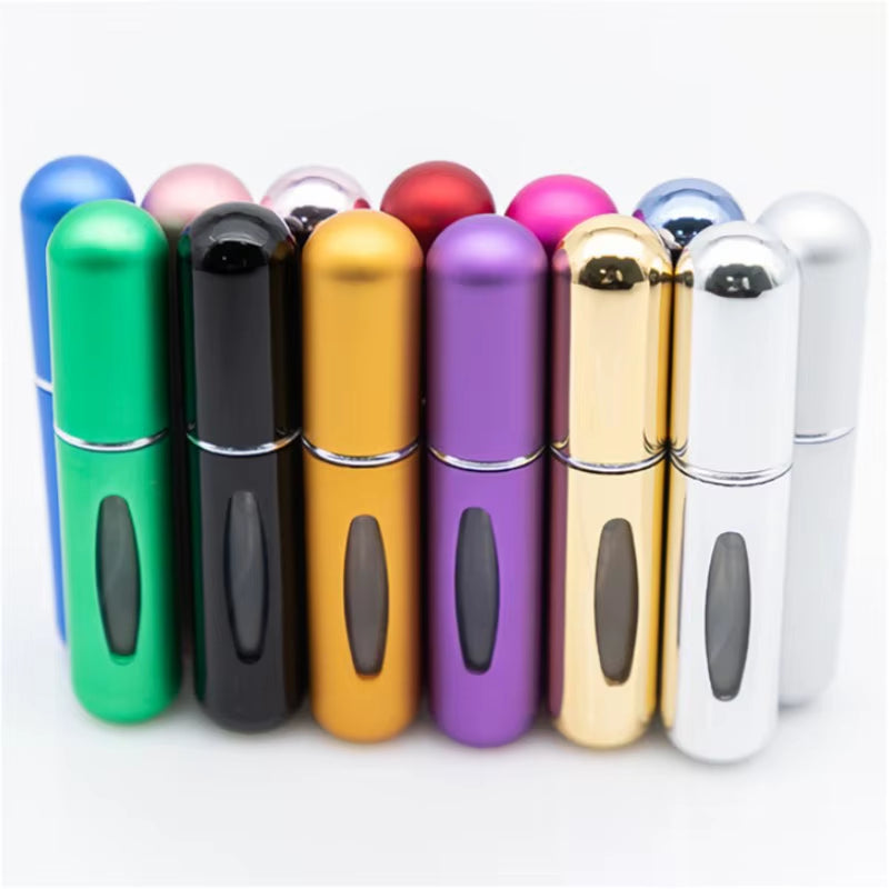 8/5Ml Perfume Atomizer Portable Liquid Container for Cosmetics Traveling Mini Aluminum Spray Alcochol Empty Refillable Bottle