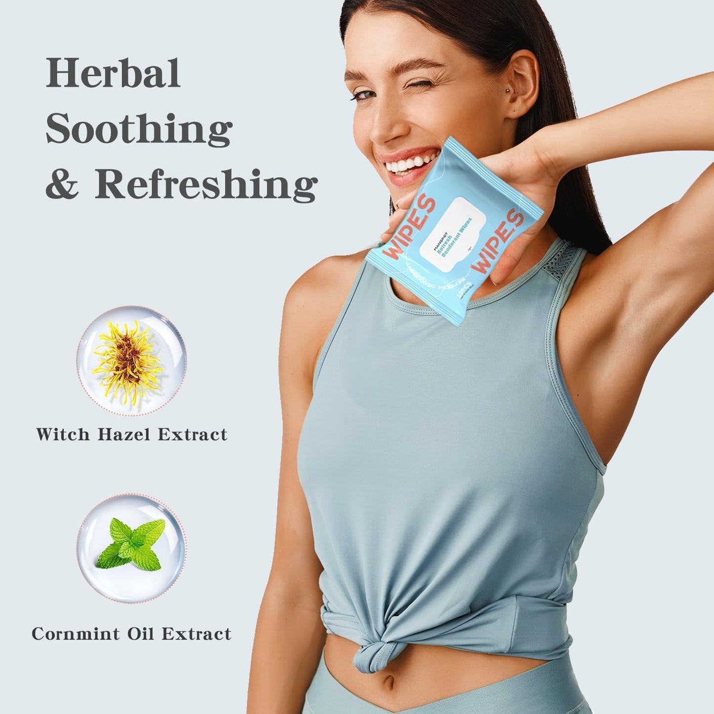 Body Wipes for Adults Bathing, Travel Wipes Deodorant Wipes Shower Wipes for Women Men, Body Cleansing Wipes Bath Wipes Shower Wipes for Camping & after Workout Bathing, 10 Count(Pack of 8)