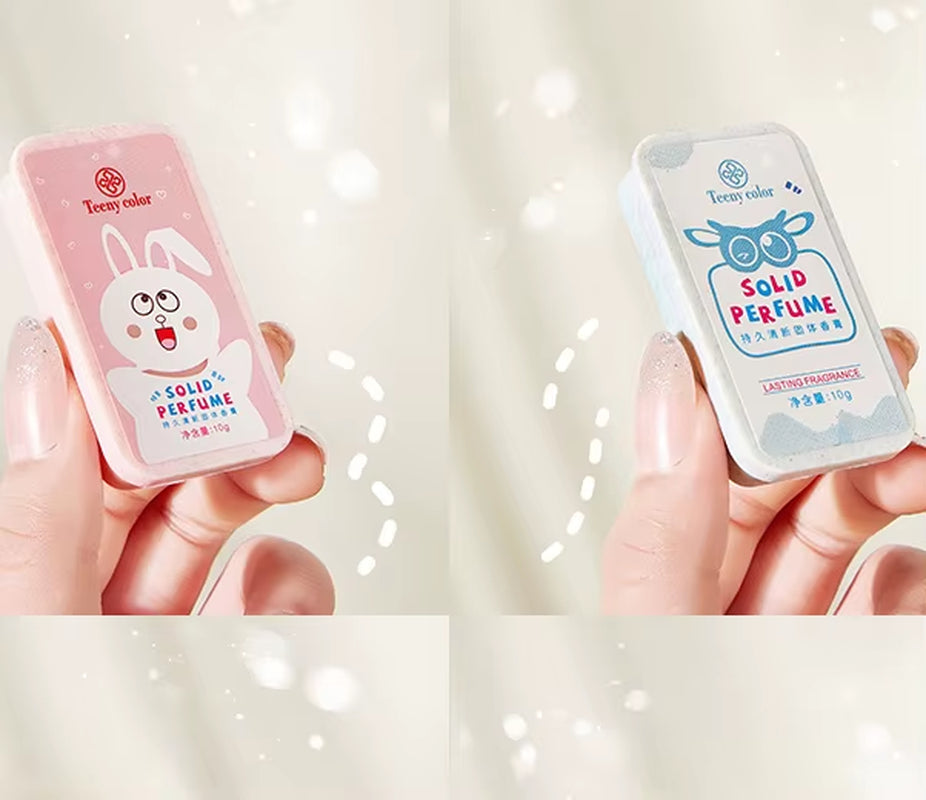 Flower Fragrances Peach Solid Perfumes Balm Women Men Mini Portable Mild Lasting Aroma Deodorant Fragrances Body Antiperspirants