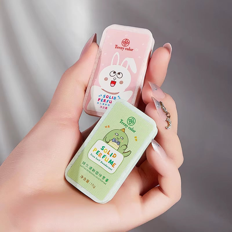 Flower Fragrances Peach Solid Perfumes Balm Women Men Mini Portable Mild Lasting Aroma Deodorant Fragrances Body Antiperspirants